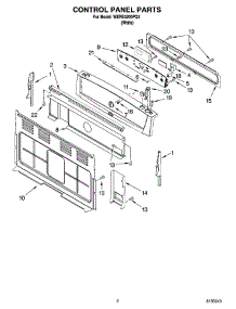 02 - Control Panel Parts parts for Whirlpool Range WERE4200PQ2 from AppliancePartsPros.com