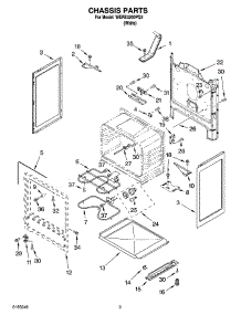 03 - Chassis Parts parts for Whirlpool Range WERE4200PQ2 from AppliancePartsPros.com