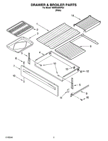 04 - Drawer & Broiler Parts parts for Whirlpool Range WERE4200PQ2 from AppliancePartsPros.com