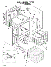 04 - Oven Chassis Parts parts for Whirlpool Range YGY395LXGQ5 from AppliancePartsPros.com