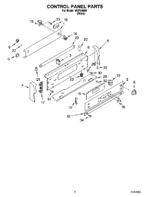 02 - Control Panel Parts parts for Whirlpool Range WLP54800 from AppliancePartsPros.com