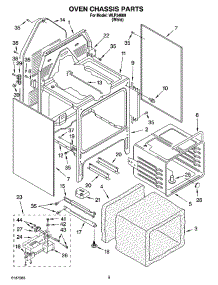 04 - Oven Chassis Parts parts for Whirlpool Range WLP54800 from AppliancePartsPros.com