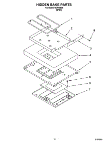 06 - Hidden Bake Parts, Miscellaneous Parts parts for Whirlpool Range WLP54800 from AppliancePartsPros.com