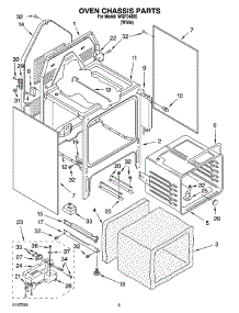 04 - Oven Chassis Parts parts for Whirlpool Range WGP34805 from AppliancePartsPros.com