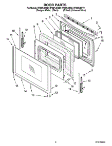 05 - Door Parts, Optional Parts parts for Whirlpool Range RF367LXSS2 from AppliancePartsPros.com