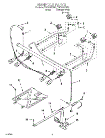 03 - Manifold Parts parts for Whirlpool Range YSF315PEGQ6 from AppliancePartsPros.com