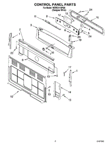 02 - Control Panel Parts parts for Whirlpool Range WERE3110PQ0 from AppliancePartsPros.com