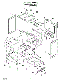 03 - Chassis Parts parts for Whirlpool Range WERE3110PQ0 from AppliancePartsPros.com