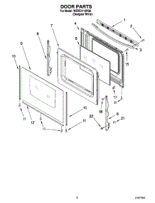 05 - Door Parts, Miscellaneous Parts parts for Whirlpool Range WERE3110PQ0 from AppliancePartsPros.com