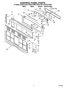 02 - Control Panel Parts parts for Whirlpool Range GERC4110PQ0 from AppliancePartsPros.com
