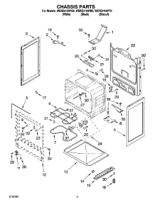 03 - Chassis Parts parts for Whirlpool Range WERE4100PQ0 from AppliancePartsPros.com
