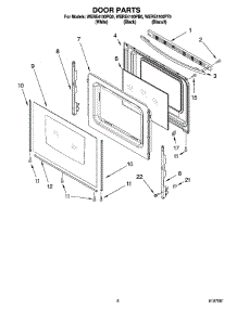 05 - Door Parts, Miscellaneous Parts parts for Whirlpool Range WERE4100PQ0 from AppliancePartsPros.com