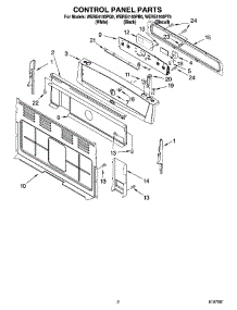 02 - Control Panel Parts parts for Whirlpool Range WERE4100PT0 from AppliancePartsPros.com