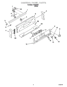 02 - Control Panel Parts parts for Whirlpool Range WGE33001 from AppliancePartsPros.com