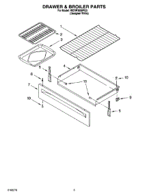 04 - Drawer & Broiler Parts parts for Whirlpool Range WERP3000PQ3 from AppliancePartsPros.com