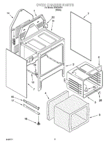 04 - Oven Chassis Parts parts for Whirlpool Range WGE33301 from AppliancePartsPros.com