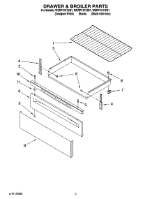 04 - Drawer & Broiler Parts parts for Whirlpool Range WERP4101SQ1 from AppliancePartsPros.com