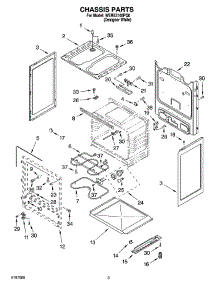 03 - Chassis Parts parts for Whirlpool Range WERE3100PQ0 from AppliancePartsPros.com