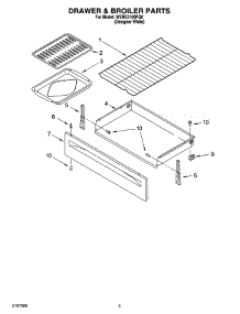 04 - Drawer & Broiler Parts parts for Whirlpool Range WERE3100PQ0 from AppliancePartsPros.com
