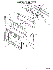 02 - Control Panel Parts parts for Whirlpool Range WERE3100PQ1 from AppliancePartsPros.com