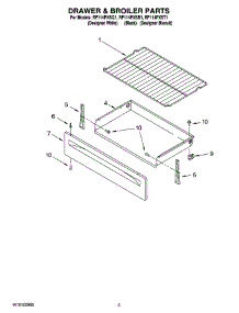 04 - Drawer & Broiler Parts parts for Whirlpool Range RF114PXSB1 from AppliancePartsPros.com