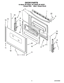 05 - Door Parts, Optional Parts (Not Included) parts for Whirlpool Range RF114PXSB1 from AppliancePartsPros.com