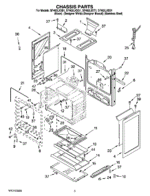 04 - Chassis Parts parts for Whirlpool Range SF462LXSS1 from AppliancePartsPros.com
