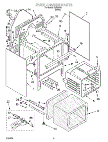 04 - Oven Chassis Parts parts for Whirlpool Range GJP84801 from AppliancePartsPros.com