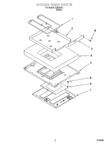 06 - Hidden Bake Parts, Miscellaneous Parts parts for Whirlpool Range GJP84801 from AppliancePartsPros.com