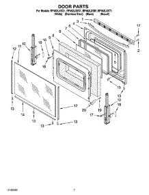 05 - Door Parts, Optional Parts parts for Whirlpool Range RF462LXSB1 from AppliancePartsPros.com