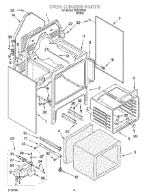 04 - Oven Chassis Parts parts for Whirlpool Range WGP34804 from AppliancePartsPros.com