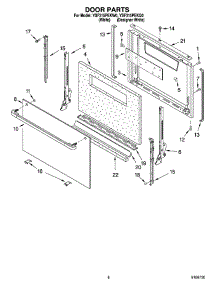 06 - Door Parts, Miscellaneous Parts parts for Whirlpool Range YSF315PEKQ0 from AppliancePartsPros.com