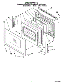 05 - Door Parts, Optional Parts parts for Whirlpool Range WERP4101SS1 from AppliancePartsPros.com