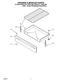 04 - Drawer & Broiler Parts parts for Whirlpool Range RF262LXST1 from AppliancePartsPros.com