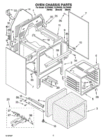 04 - Oven Chassis Parts parts for Whirlpool Range GLP84800 from AppliancePartsPros.com