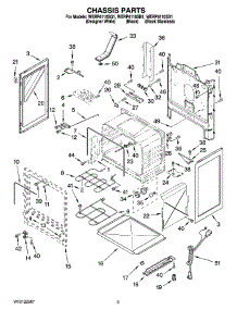 03 - Chassis Parts parts for Whirlpool Range WERP4110SB1 from AppliancePartsPros.com