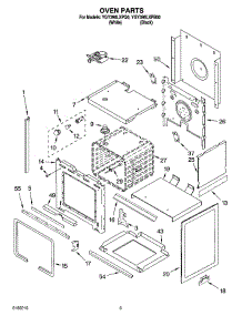 03 - Oven Parts parts for Whirlpool Range YGY396LXPQ0 from AppliancePartsPros.com