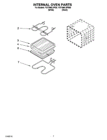 05 - Internal Oven Parts parts for Whirlpool Range YGY396LXPQ0 from AppliancePartsPros.com