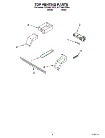 06 - Top Venting Parts, Optional Parts (Not Included) parts for Whirlpool Range YGY396LXPQ0 from AppliancePartsPros.com