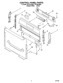 02 - Control Panel Parts parts for Whirlpool Range YSF379LEMB1 from AppliancePartsPros.com