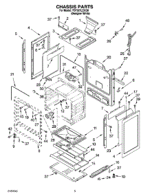 04 - Chassis Parts parts for Whirlpool Range YSF387LEKQ0 from AppliancePartsPros.com