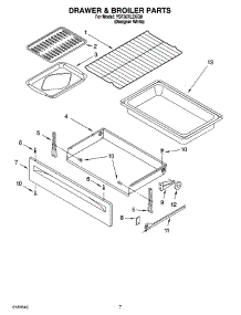 05 - Drawer & Broiler Parts parts for Whirlpool Range YSF387LEKQ0 from AppliancePartsPros.com