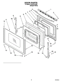 06 - Door Parts, Miscellaneous Parts parts for Whirlpool Range YSF387LEKQ0 from AppliancePartsPros.com