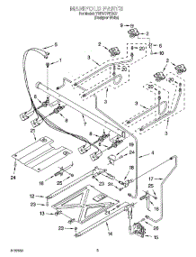 03 - Manifold Parts parts for Whirlpool Range YSF377PEGQ7 from AppliancePartsPros.com