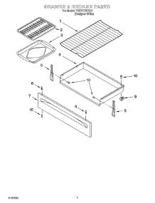 05 - Drawer & Broiler Parts parts for Whirlpool Range YSF377PEGQ7 from AppliancePartsPros.com