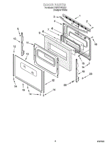 06 - Door Parts, Miscellaneous Parts parts for Whirlpool Range YSF377PEGQ7 from AppliancePartsPros.com