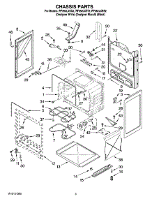 03 - Chassis Parts parts for Whirlpool Range RF262LXST2 from AppliancePartsPros.com