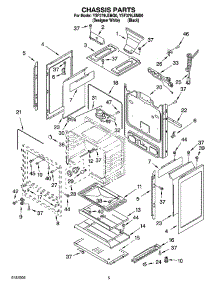 04 - Chassis Parts parts for Whirlpool Range YSF379LEMQ0 from AppliancePartsPros.com