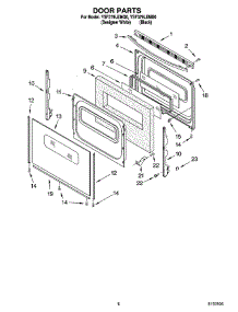 06 - Door Parts, Miscellaneous Parts parts for Whirlpool Range YSF379LEMQ0 from AppliancePartsPros.com