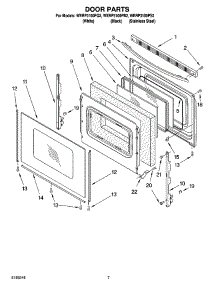 05 - Door Parts, Optional Parts parts for Whirlpool Range WERP3100PS2 from AppliancePartsPros.com